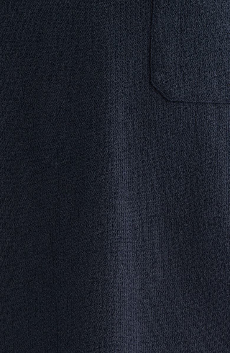 FRAME Textured Cotton Blend Polo, Alternate, color, Dark Navy