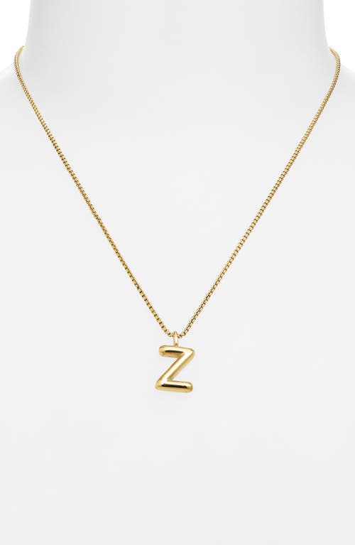 Open Edit Waterproof Bubble Initial Pendant Necklace