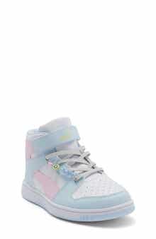 PUMA Kids' Rebound Layup Playful Charm High Top Sneaker