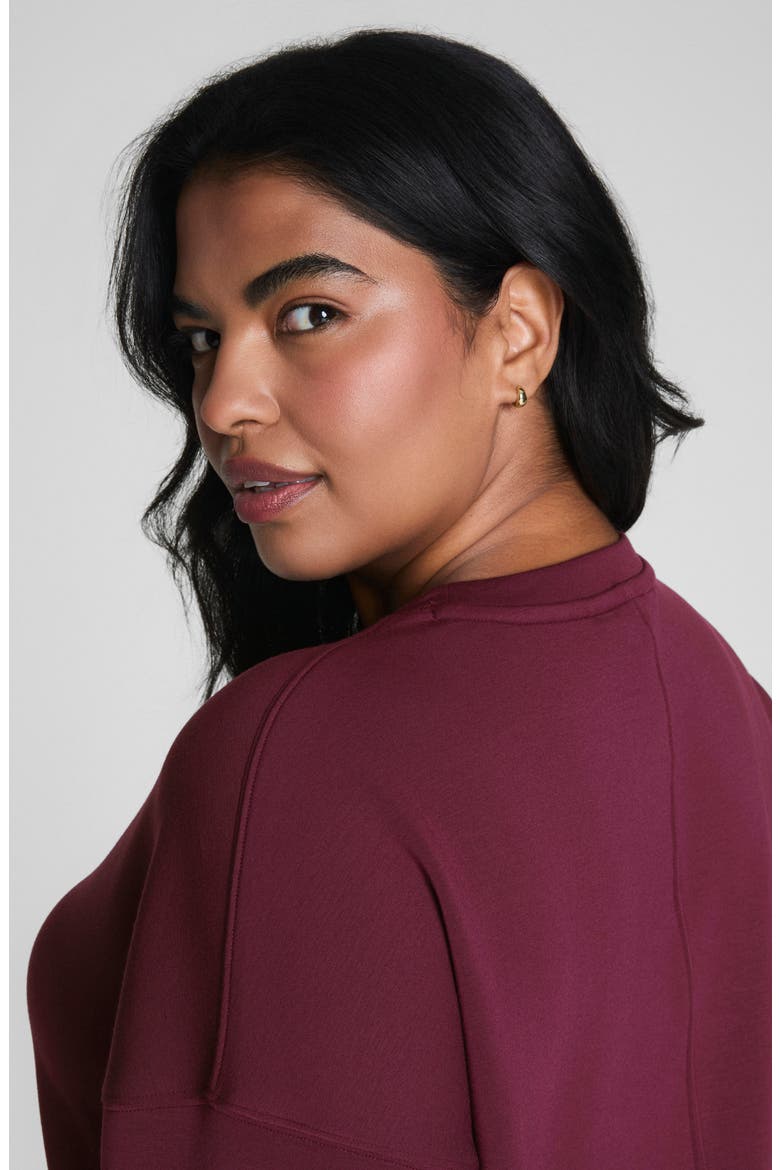 AirEssentials Crewneck Sweatshirt, Alternate, color, PLUM BERRY