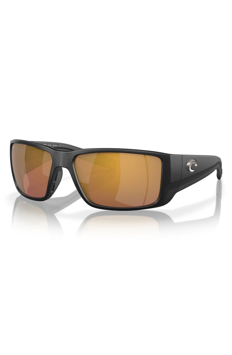 Costa Del Mar Fantail PRO 60mm Polarized Sunglasses, Alternate, color, Matte Black/ Gold Mirror 580G
