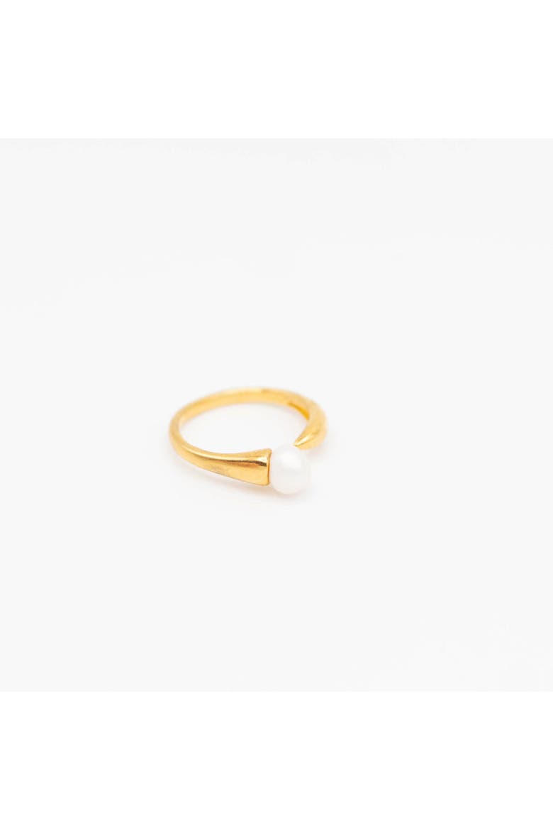 Mother Of Pearl Ring, Main, color, Gold