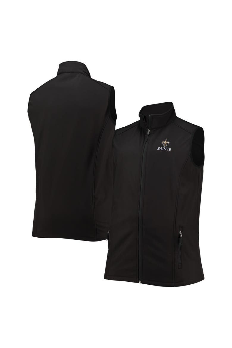 Men's Dunbrooke Black New Orleans Saints Big & Tall Archer Softshell Full-Zip Vest, Main, color, Black