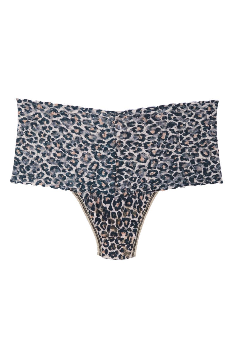 Hanky Panky Classic Leopard Retro Thong, Alternate, color, 