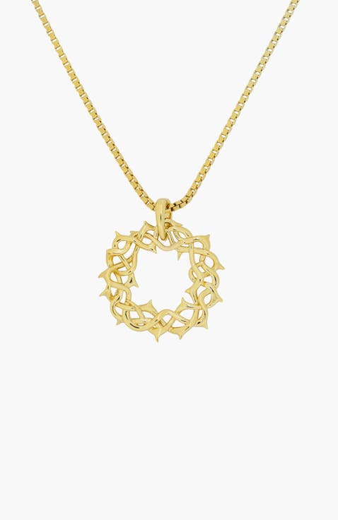 Crown Of Thorns Large Pendant Necklace