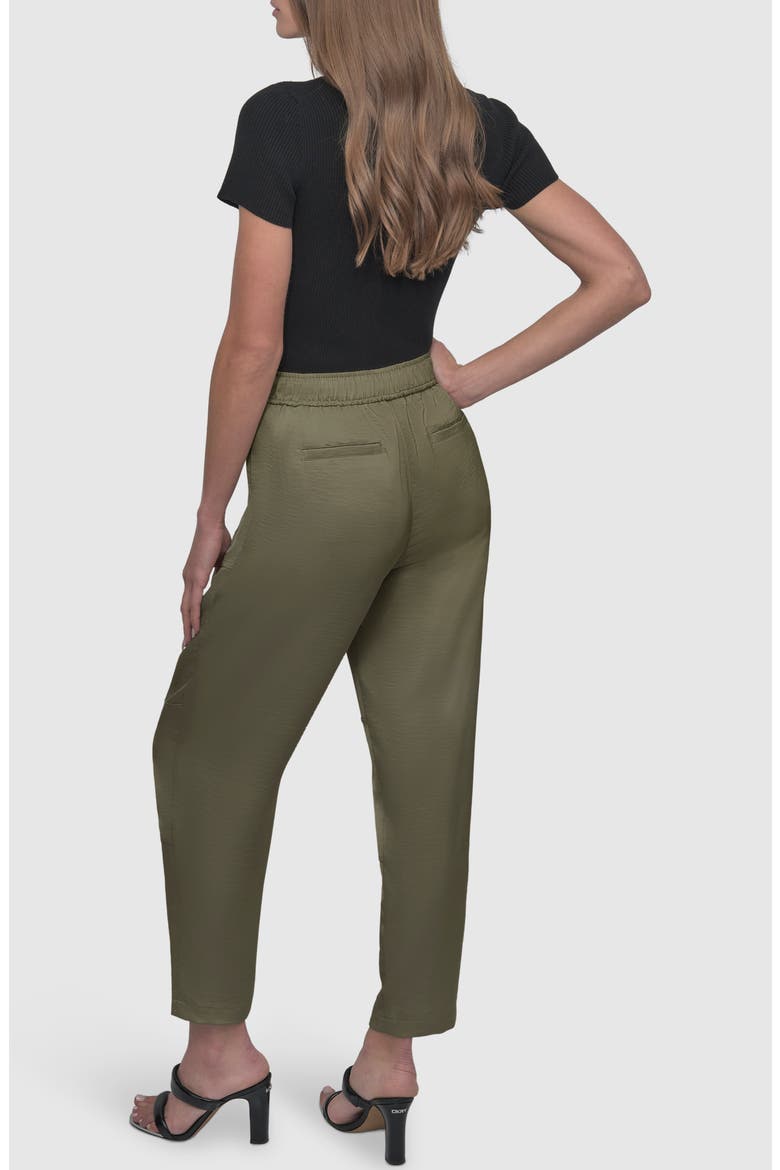 Zip Pocket Satin Pants, Alternate, color, UTILITY GR