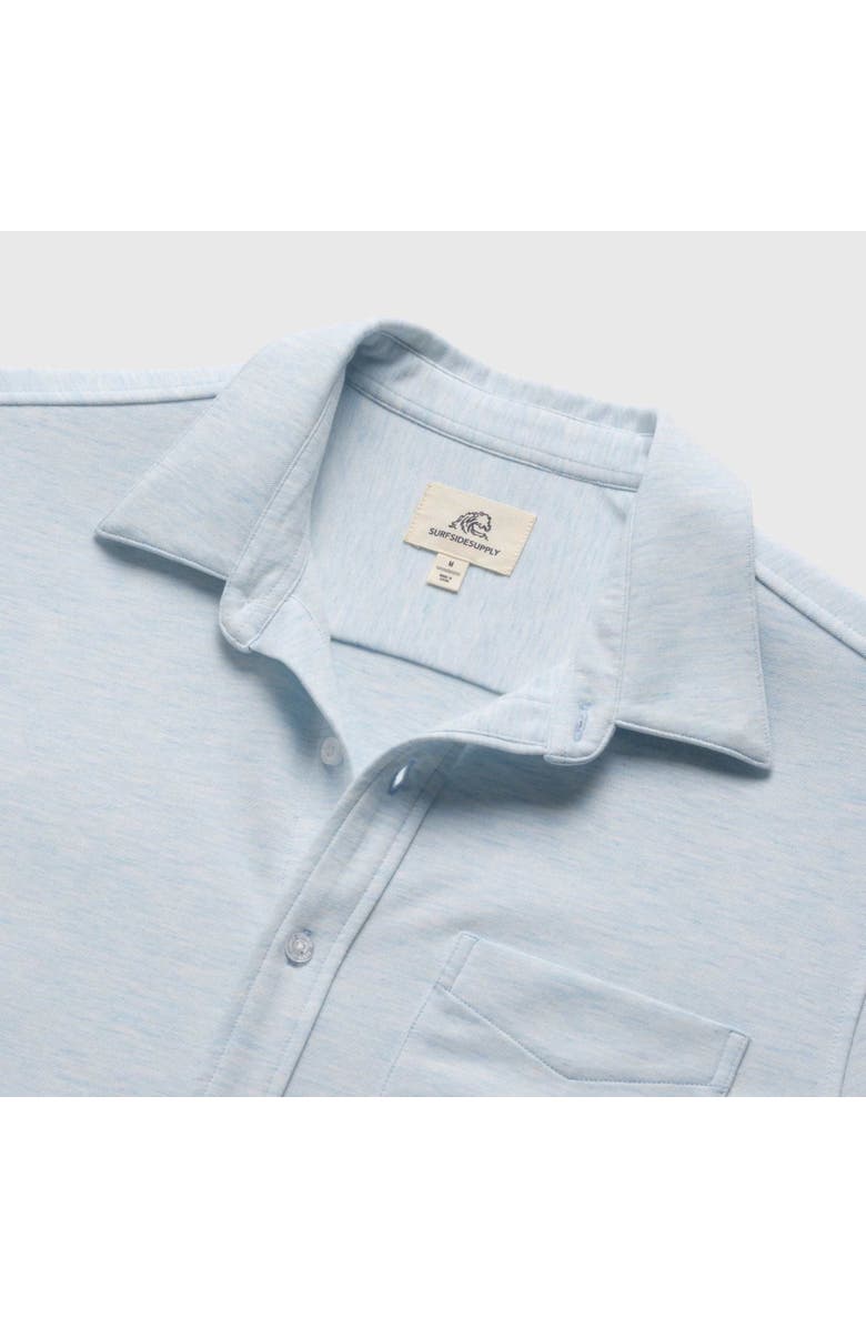 Surfside Supply Co. Tony Pique Knit Shirt, Alternate, color, Blue Heather