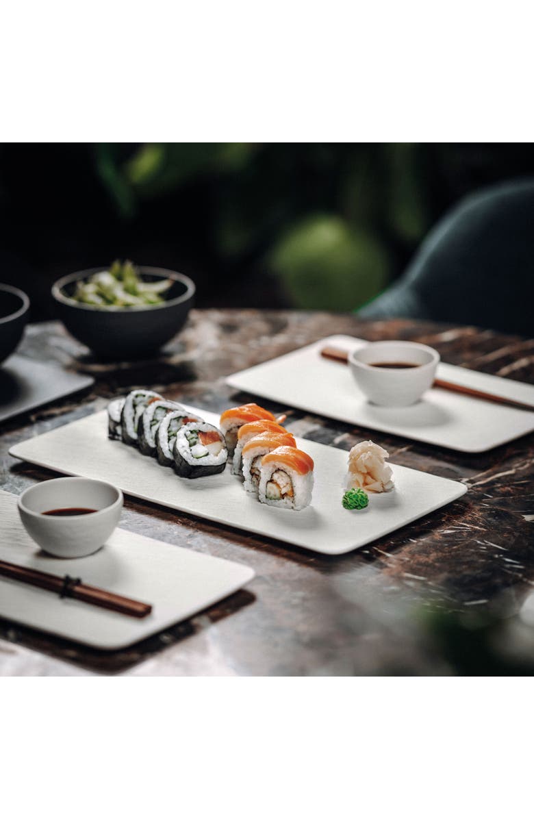 Villeroy & Boch Manufacture Rock blanc Rectangular Serving Plate, Alternate, color, White