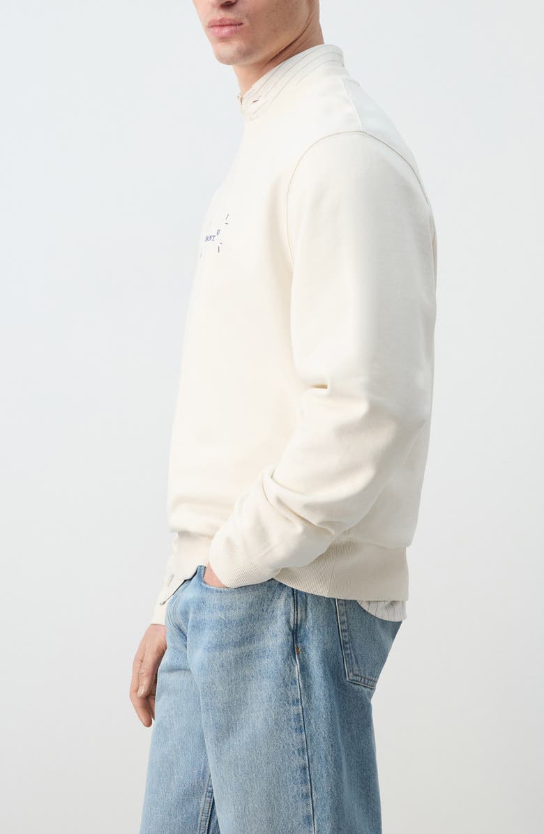 MANGO x Fantastic Man Logo Graphic Sweatshirt, Alternate, color, Off White
