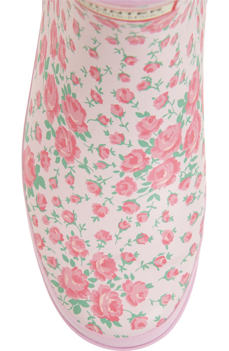 Hunter x LoveShackFancy Play Short Rain Boot, Alternate, color, Rose Heart