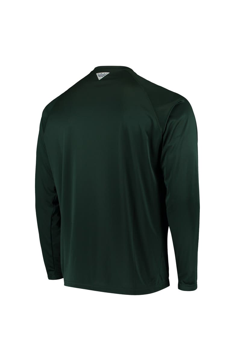 Columbia Men's Columbia Green Michigan State Spartans Terminal Tackle Omni-Shade Raglan Long Sleeve T-Shirt, Alternate, color, Green