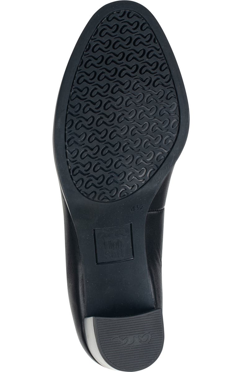 ara Block Heel Pump, Alternate, color, Black Nappa Leather