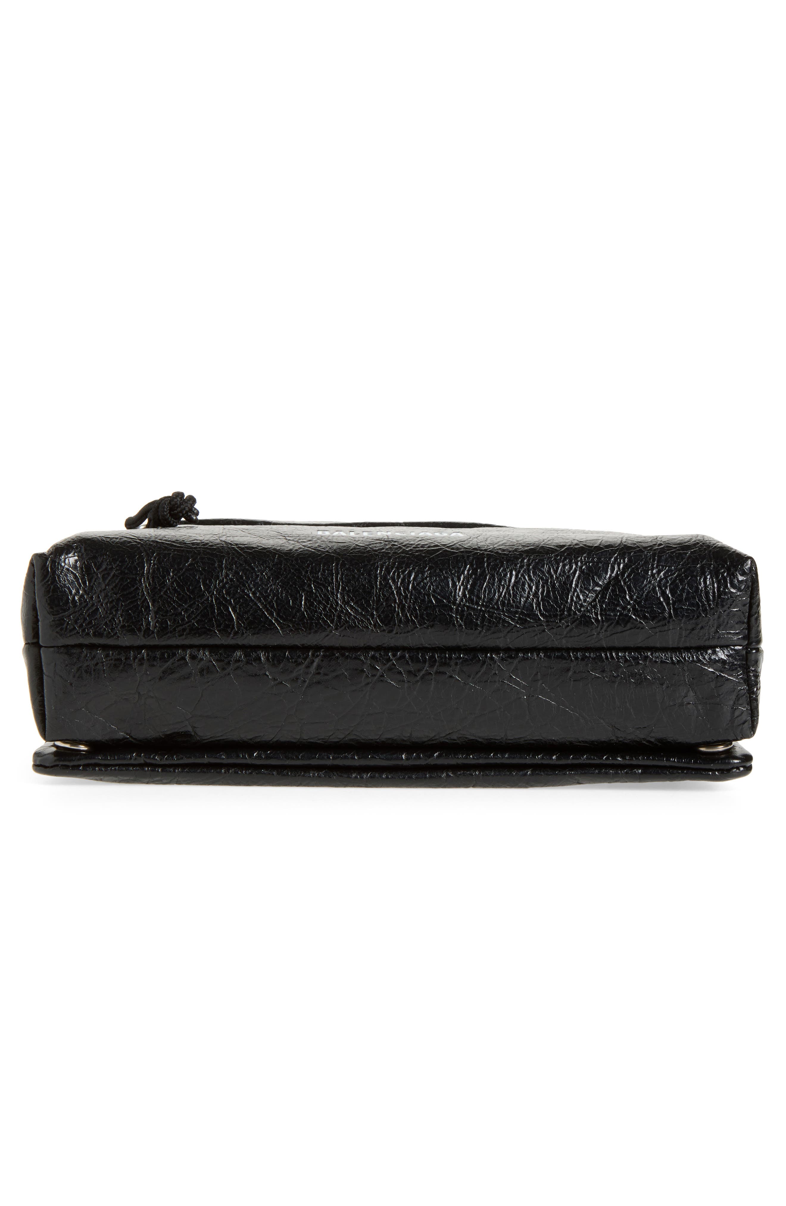 Explorer Double Pouch Lambskin Messenger Bag, Alternate, color, 1000 BLACK