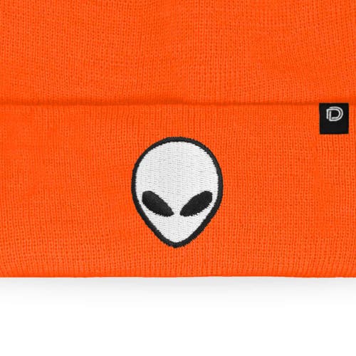 Dalix Alien Beanie In Neon Orange