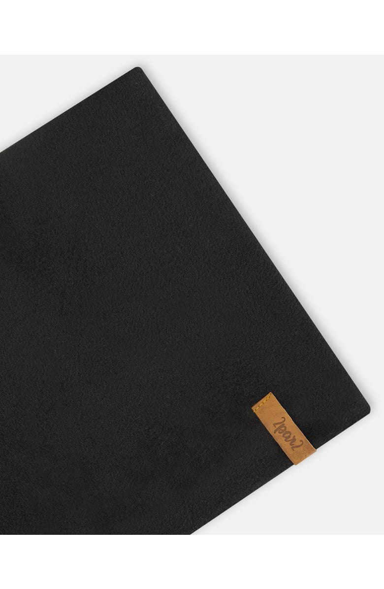 Deux par Deux Kids Unisex Mid-Season Jersey Neckwarmer Black, Alternate, color,