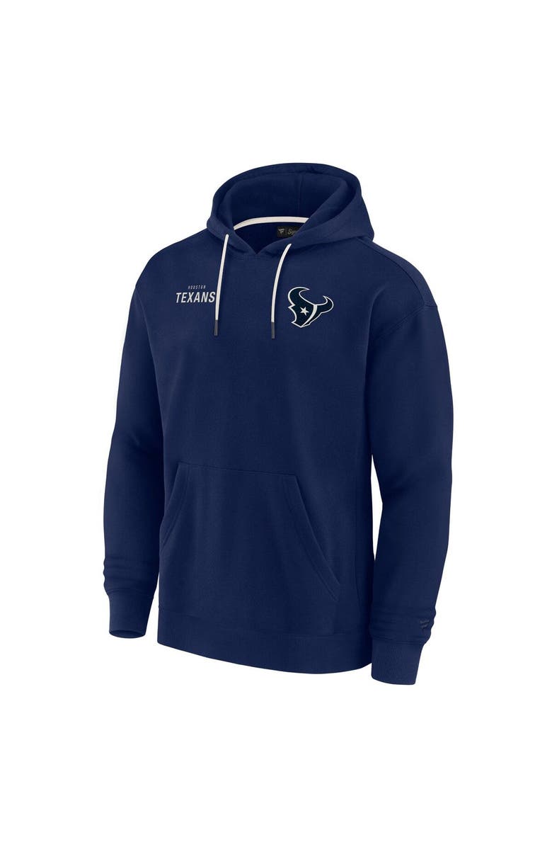 Fanatics Signature Unisex Fanatics Signature Navy Houston Texans Elements Super Soft Fleece Pullover Hoodie, Alternate, color, Navy