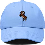 Dalix Dachshund Embroidered Dad Cap
