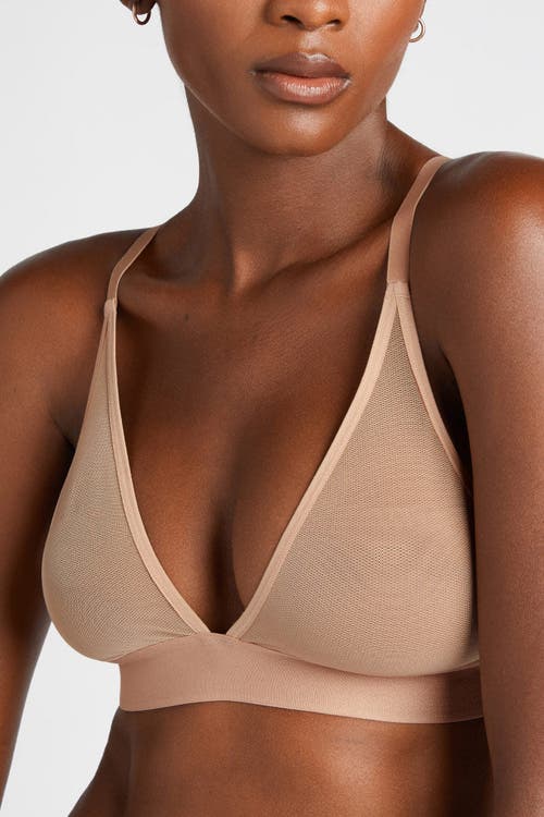 Negative Underwear Sieve Triangle Bra In Neutral