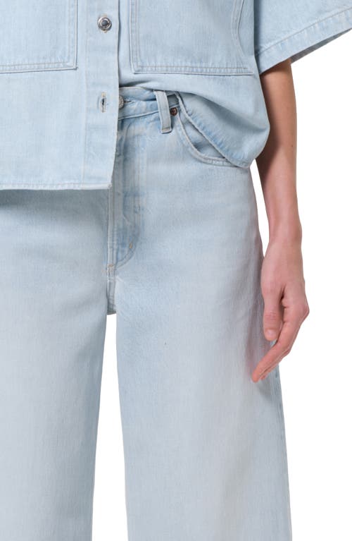 Agolde Low Curve Fray Mid Rise Jeans In Flourish