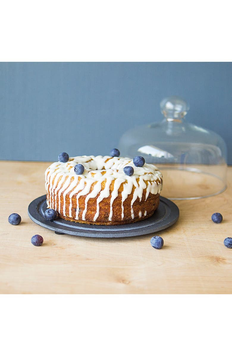 Cathy's Concepts Monogram Slate Tray & Glass Dome, Alternate, color,