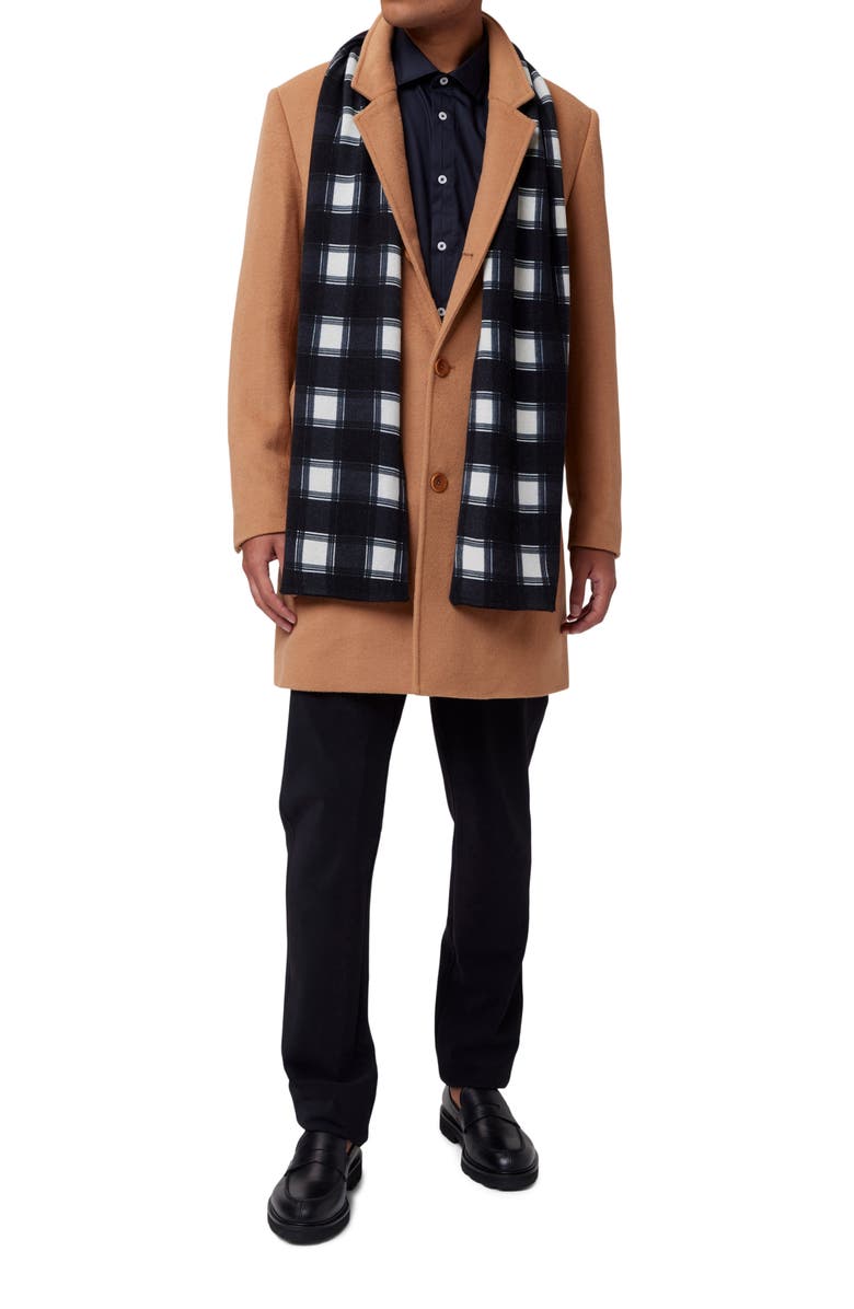 Good Man Brand Tartan Plaid Wool & Recycled Cashmere Scarf, Alternate, color,