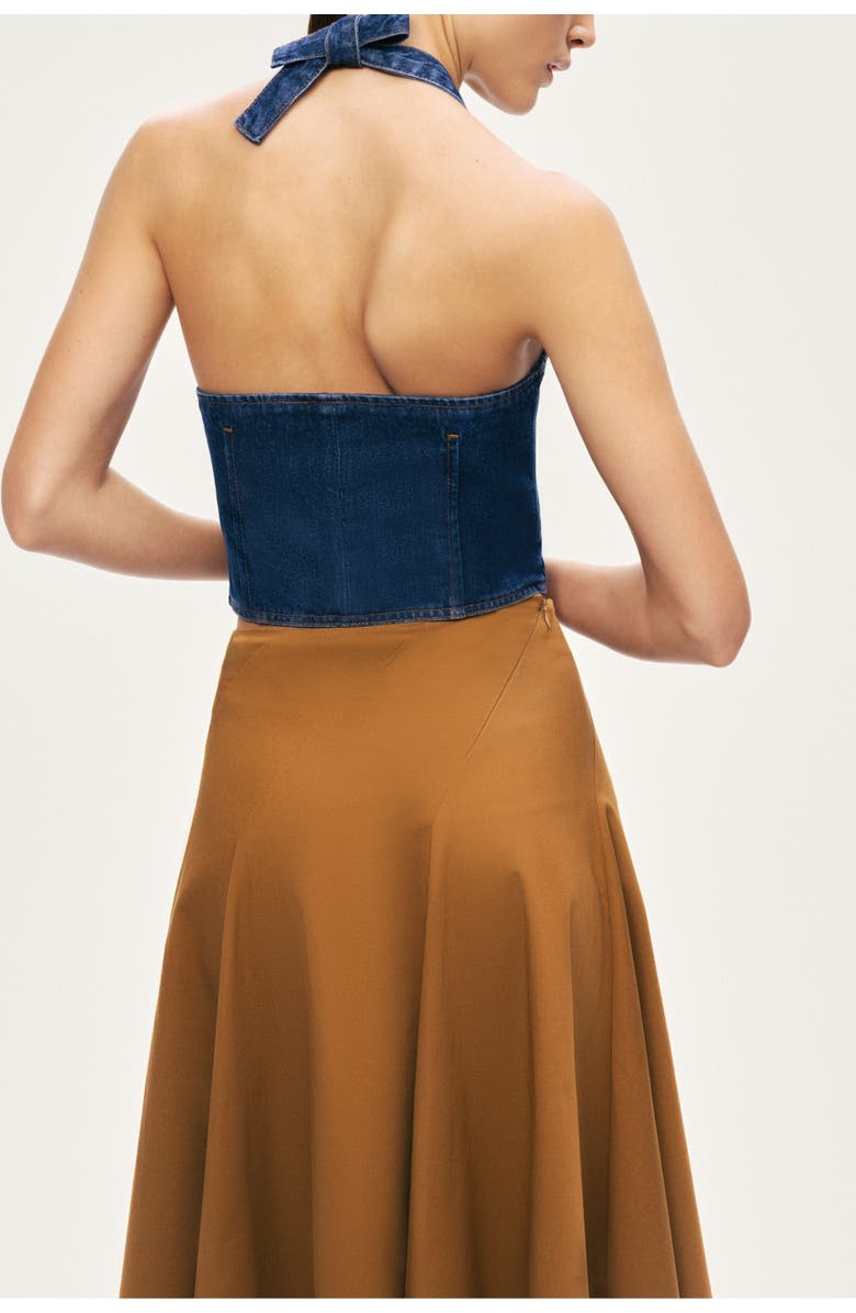 Nocturne Flared Midi Skirt, Alternate, color, Camel