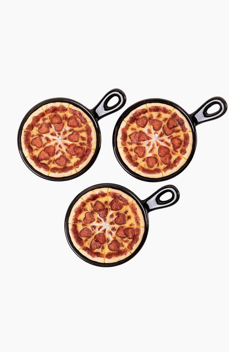 Southlake gifts Heart Pepperoni Mini Pizza Candle Trio, Alternate, color, Heart Pepperoni