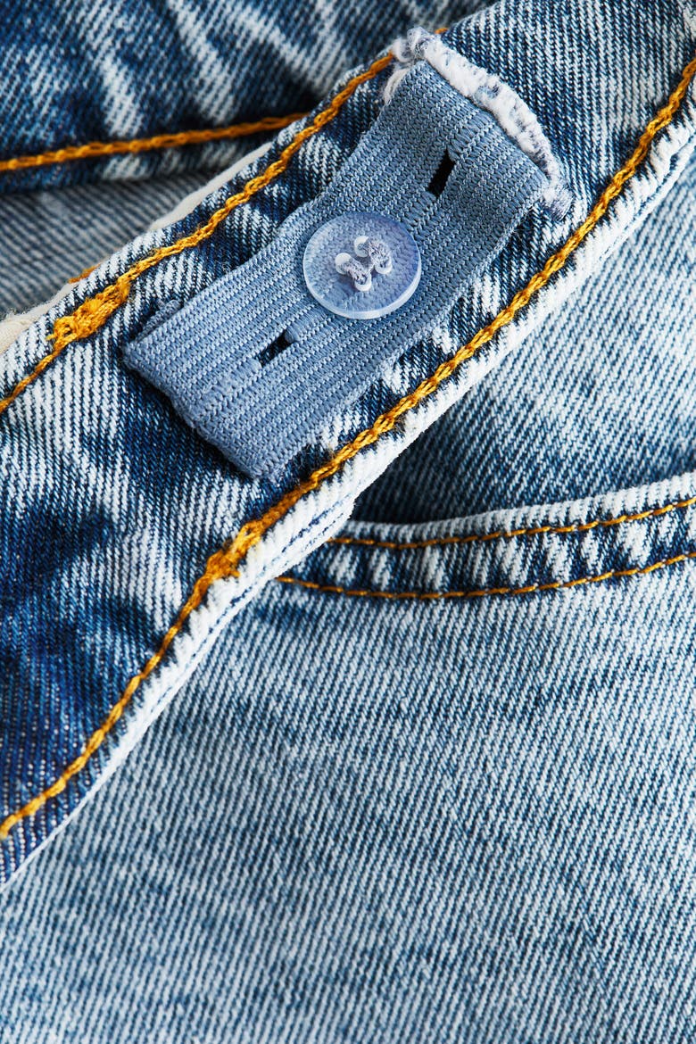 Denim Shorts, Alternate, color, Pale denim blue