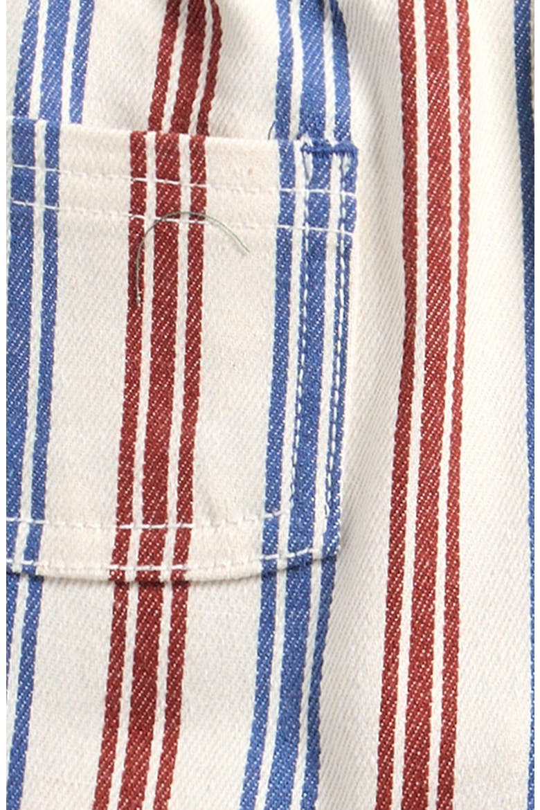 Stripe Stretch Cotton Shorts, Alternate, color, BLUE AND RED STRIPE