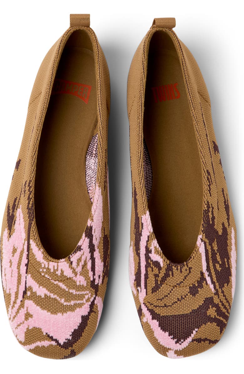 Camper Casi Myra Knit Flat, Alternate, color, Multi Brown