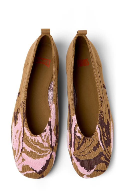 Camper Casi Myra Knit Flat In Brown
