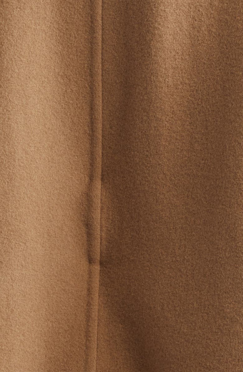 Burberry Bellemont Cape Back Wool Coat, Alternate, color, Camel/ Treacle Brown Check