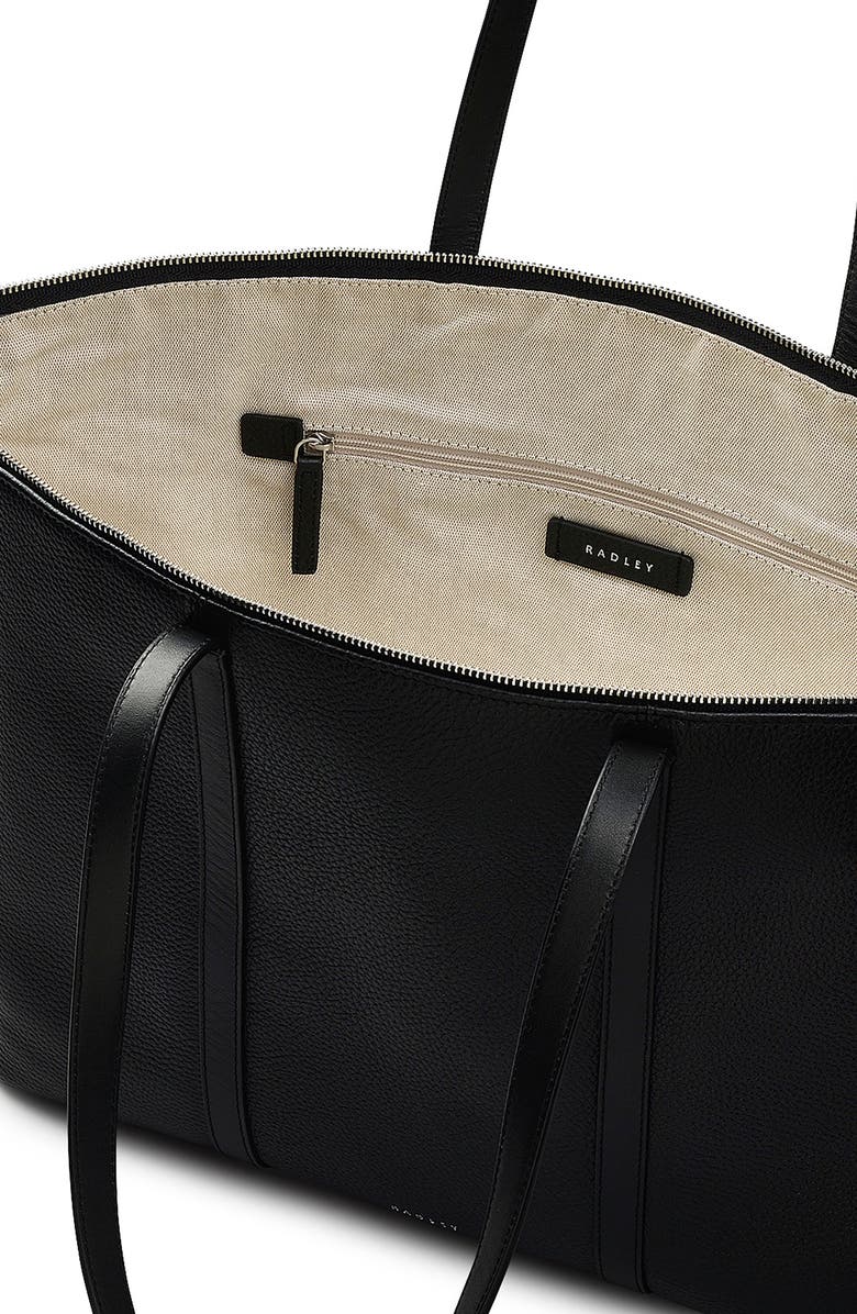 Radley Lynton Close Large Zip Top Tote, Alternate, color, Black