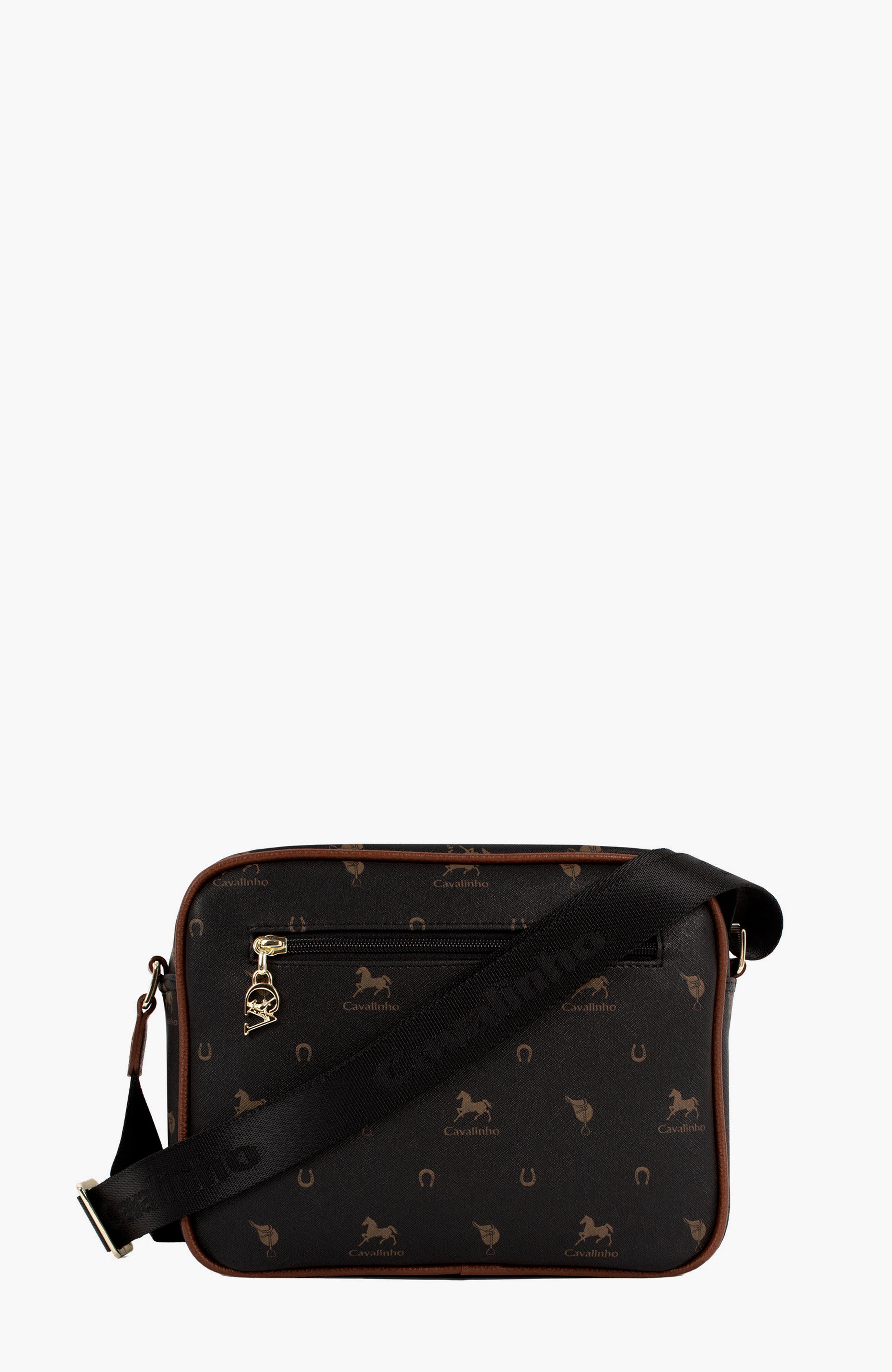 Di Cavallo Crossbody Bag 324, Alternate, color, Black / Brown