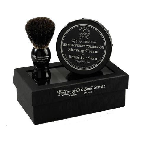 Black Pure Badger Brush & Jermyn Street Gift Box