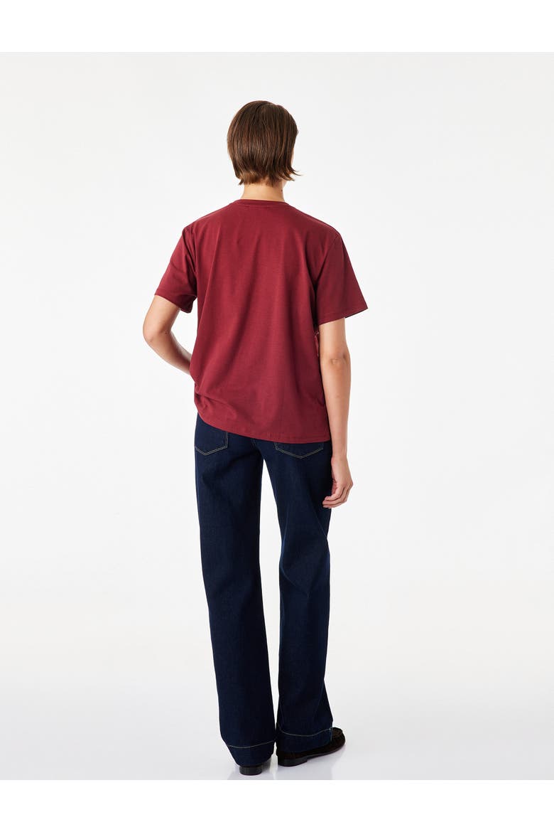 Oversize Basic T-Shirt, Alternate, color, BORDEUX
