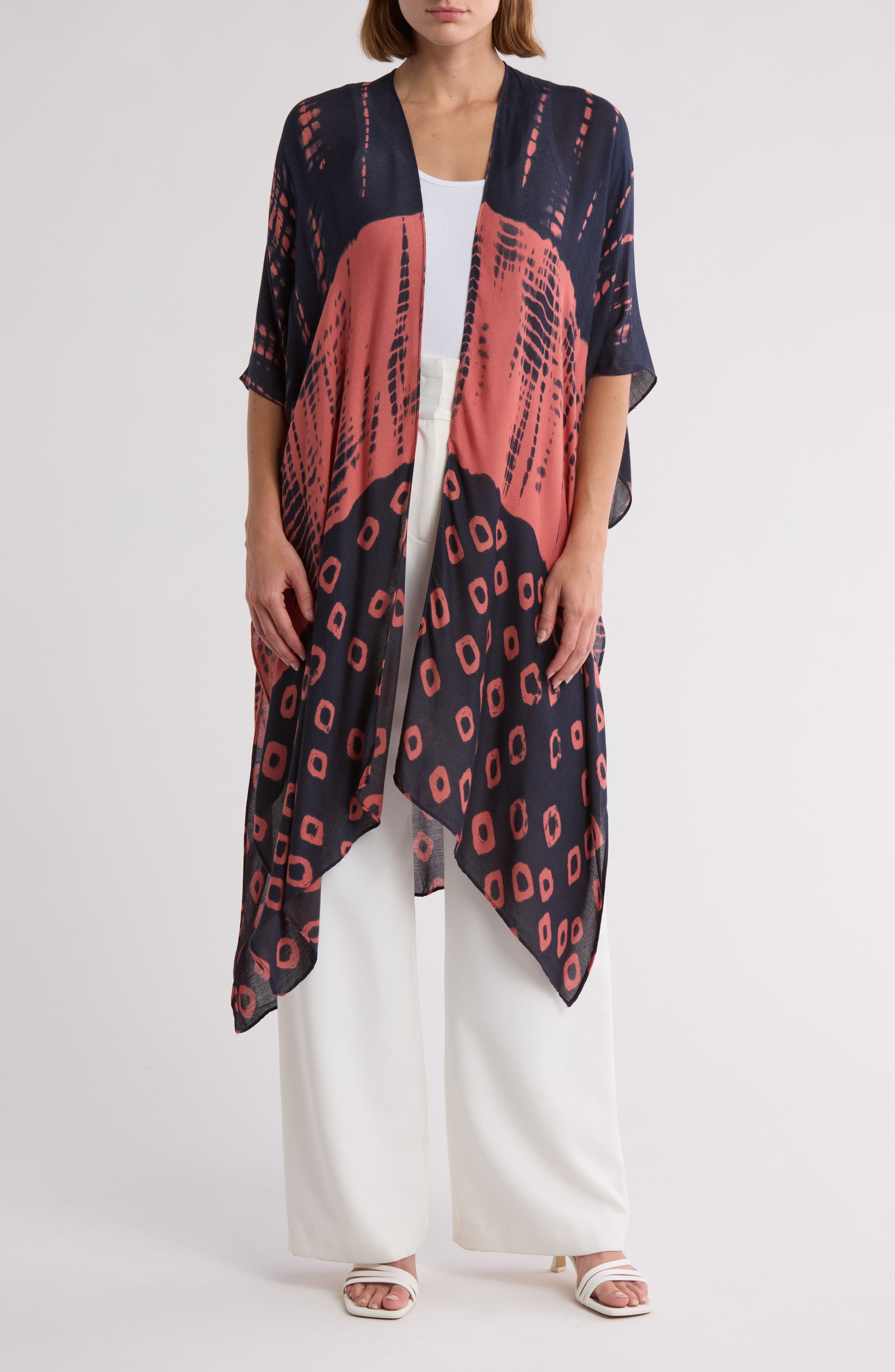 Rachel Roy Print Ruana