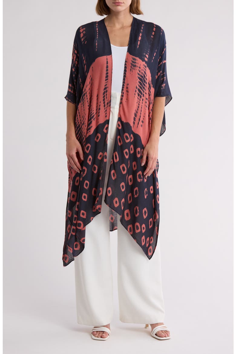 Print Ruana, Main, color, RED
