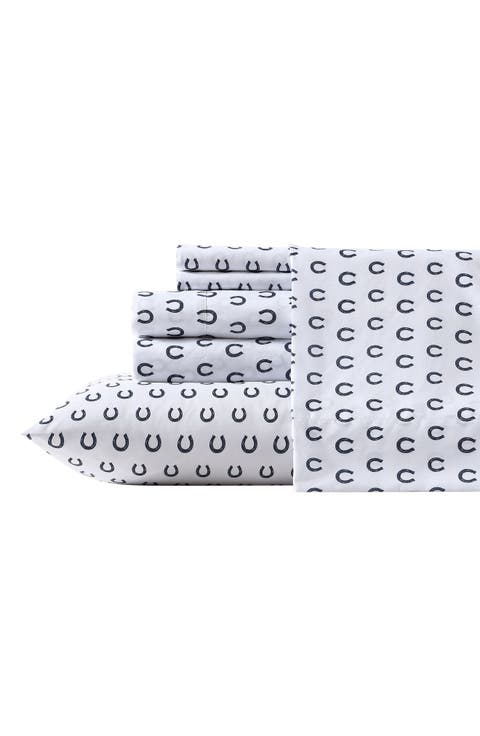 Horseshoe Dots Print Microfiber Sheet Set