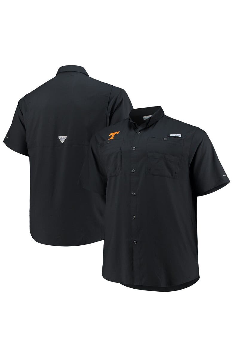 Columbia Men's Columbia Black Tennessee Volunteers Big & Tall Tamiami Omni-Shade Button-Down Shirt, Main, color, Black