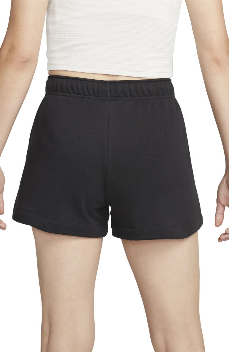 Nike Club Fleece Shorts, Alternate, color, 010 Black/White