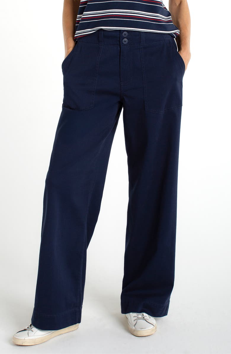 Liverpool Los Angeles Utility Patch Pocket Wide Leg Pants, Main, color, 