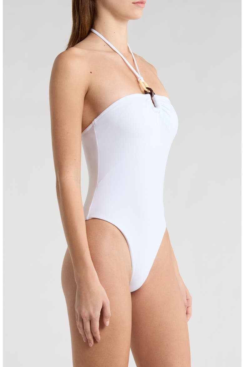 Marjorie One-Piece Swimsuit, Alternate, color, WHITE