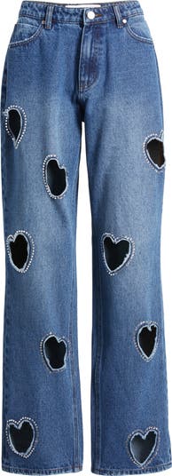 PTCL Laser Cut Heart Jeans | Nordstrom PTCL Laser Cut Heart Jeans | Nordstrom