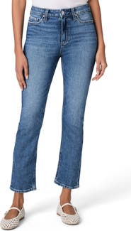 PAIGE Cindy High Waist Ankle Straight Leg Jeans