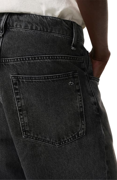 Rag & Bone Rb Baggy Authentic Rigid Straight Leg Jeans In Z/dnuonyx