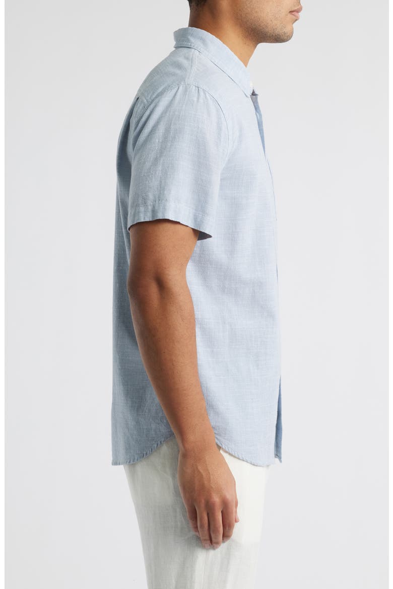 Fairfax Short Sleeve Button-Up Shirt, Alternate, color, TIDAL ETCH
