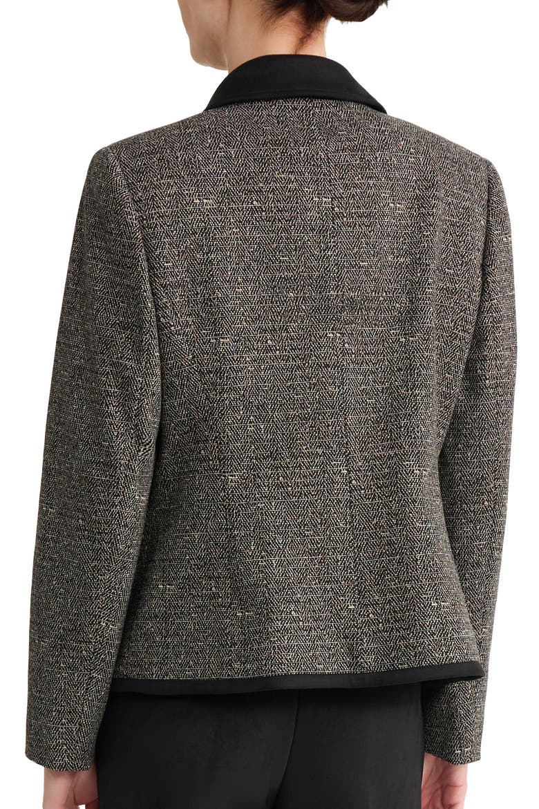 Combo Binding Point Collar Jacket, Alternate, color, BLACK MULTI