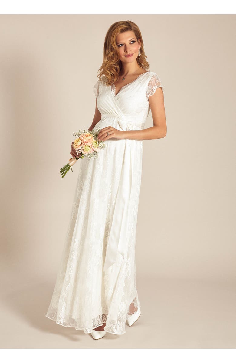 Tiffany Rose Maternity Eden Gown Long, Alternate, color, Ivory Dream