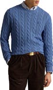 Polo Ralph Lauren Cabled Cotton Crewneck Sweater